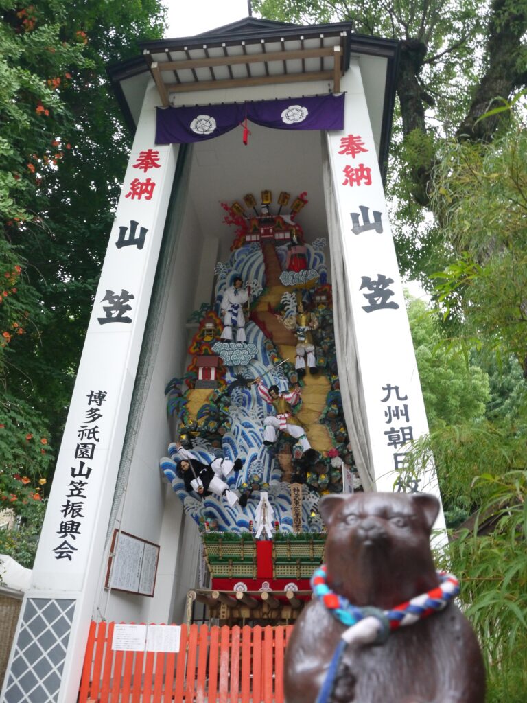 博多祇園山笠 番外 櫛田神社 表標題「神武東征肇国誉」2021年7月